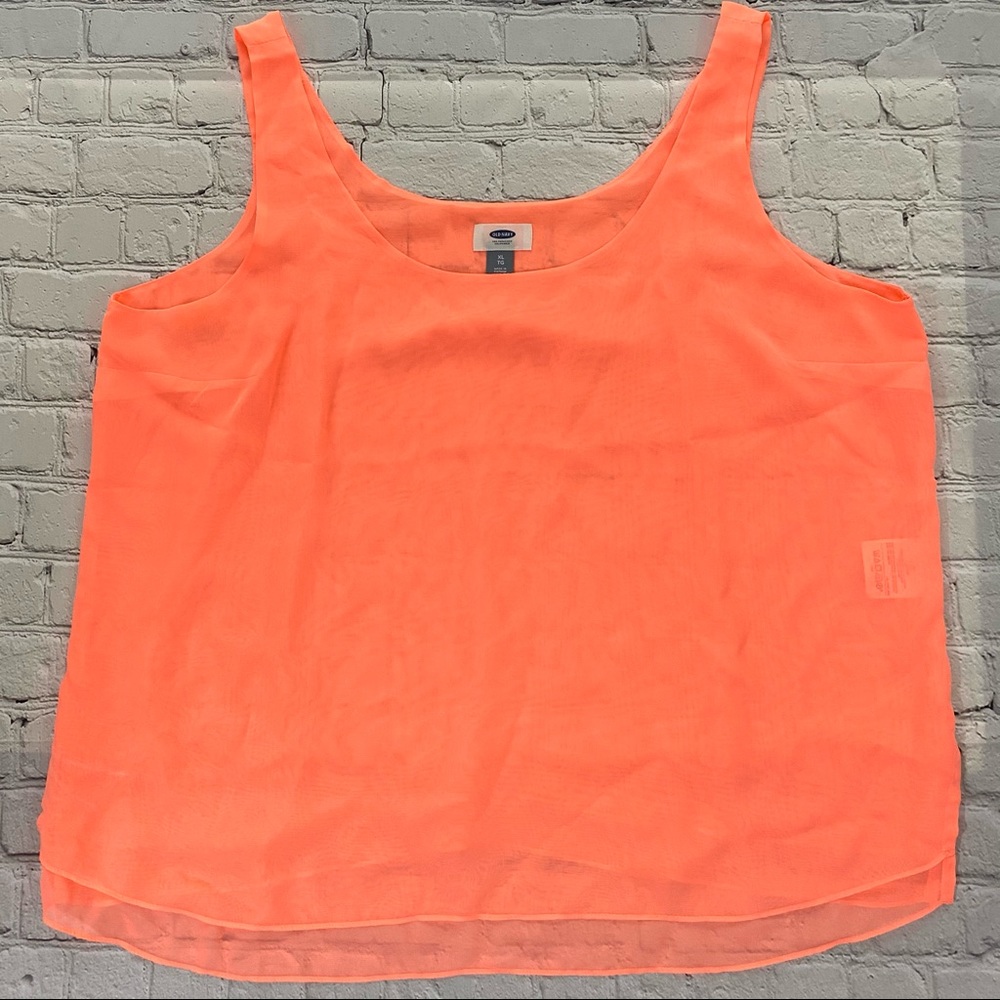 Old Navy Neon Sheer Tank Top